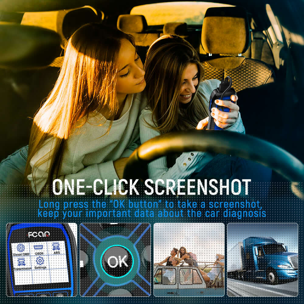 ABS Scanner Scanner Scan fit All OBD2 Tool Mack FCAR Transmission System Duty for Diesel Freightliner Heavy System All Reader Code F507 Volvo Heavy Truck