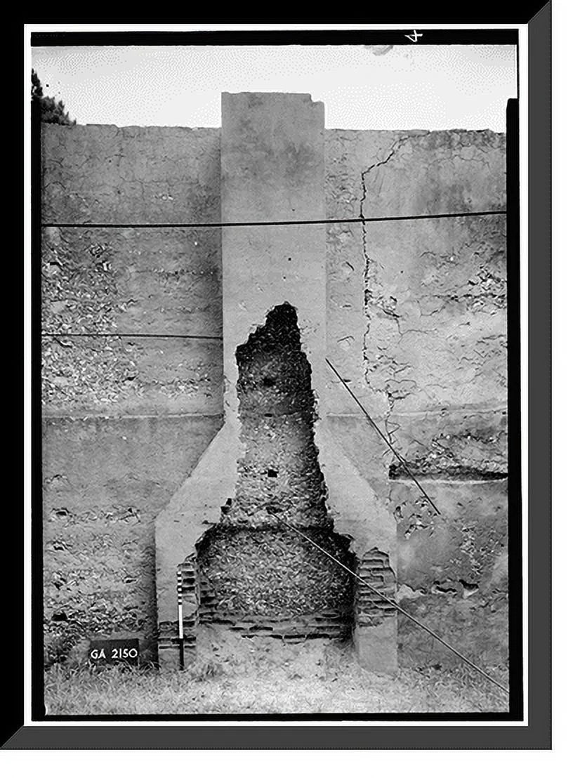 Jekyll (Remains), Framed Horton x Historic Print, GA House 4, County, Glynn 17-7/8" 21-7/8" Island, Road, - Main