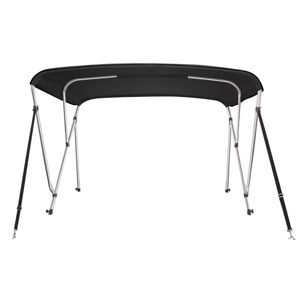 BLACK Top 46" 78" 6' L Bow Boat Bimini ft. W x Cover 73" High 3 Dye Solution -