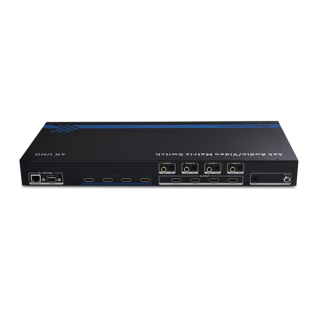 Supports 2.0, 2.2, Matrix Remote 18Gbps HDCP Cable Range, Matters 4K Bit HDR Access HDMI 4:4:4 Switch Format Configuration RS-232 High - 4 4 TCP/IP Out HDMI with 24 RGB, Dynamic YCBCR and in 60Hz