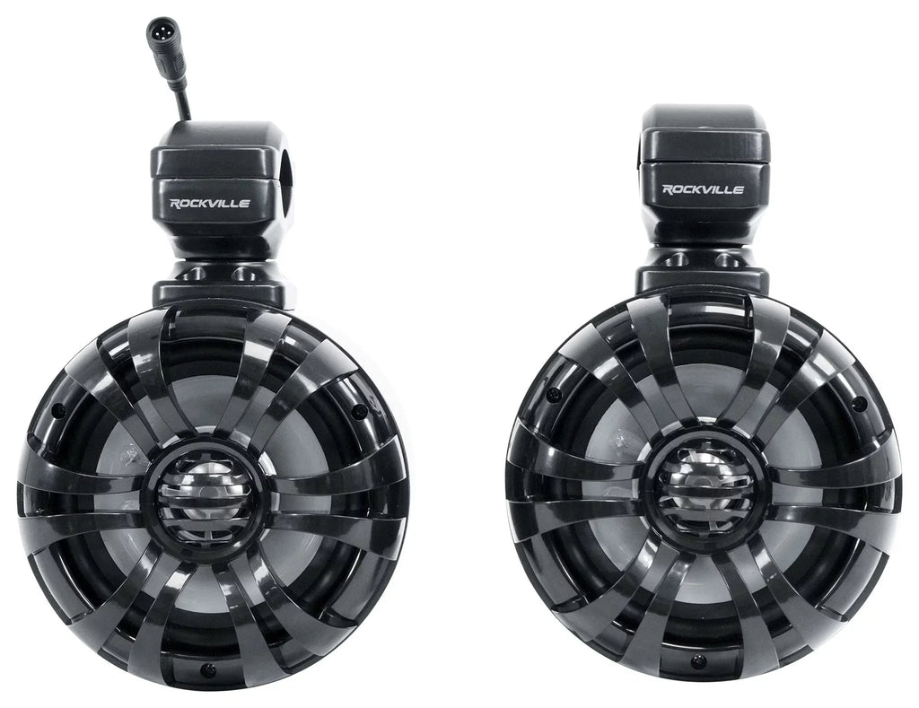 Tower Memphis Polaris 2018+ Ranger RNGR65FE Audio Speakers+Amp For Pods+LED Pair