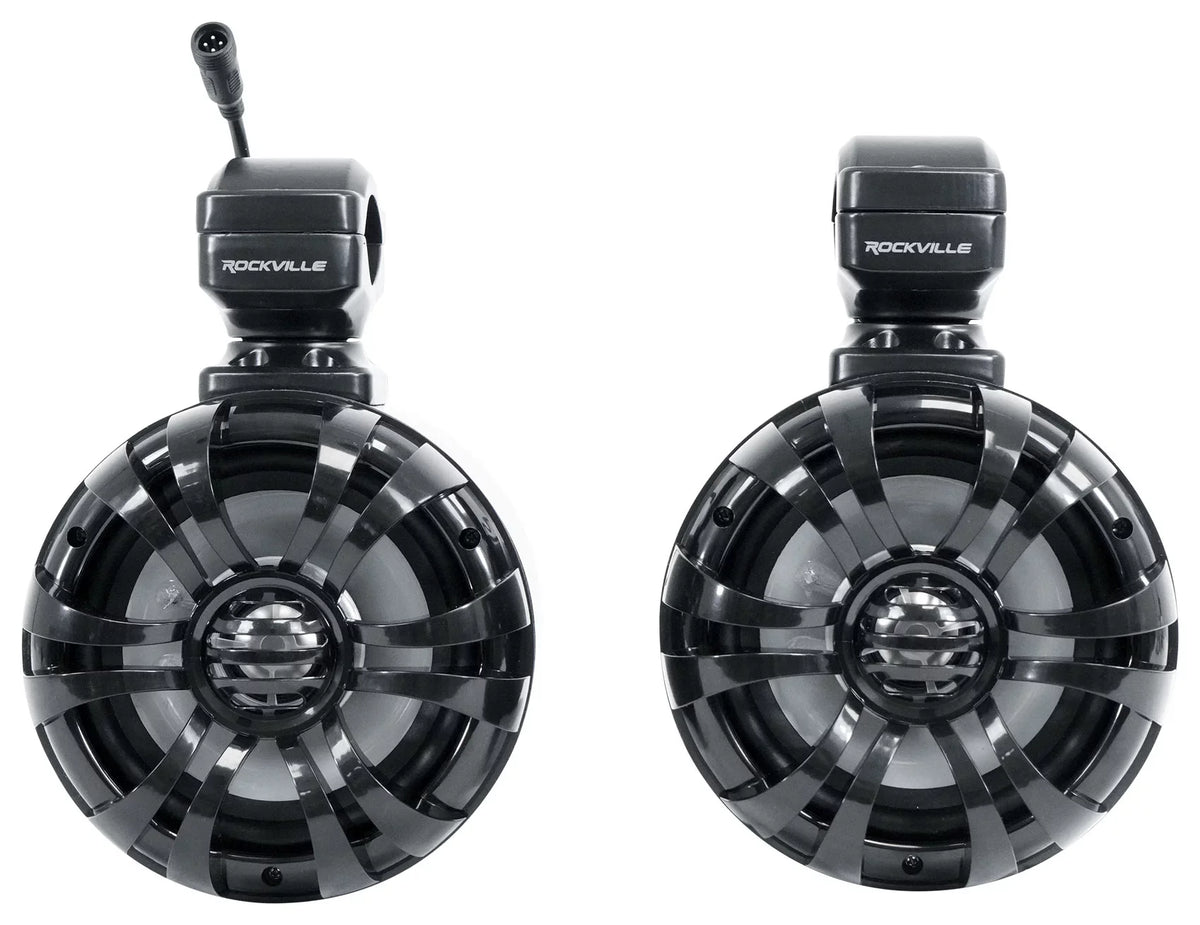 Tower Memphis Polaris 2018+ Ranger RNGR65FE Audio Speakers+Amp For Pods+LED Pair