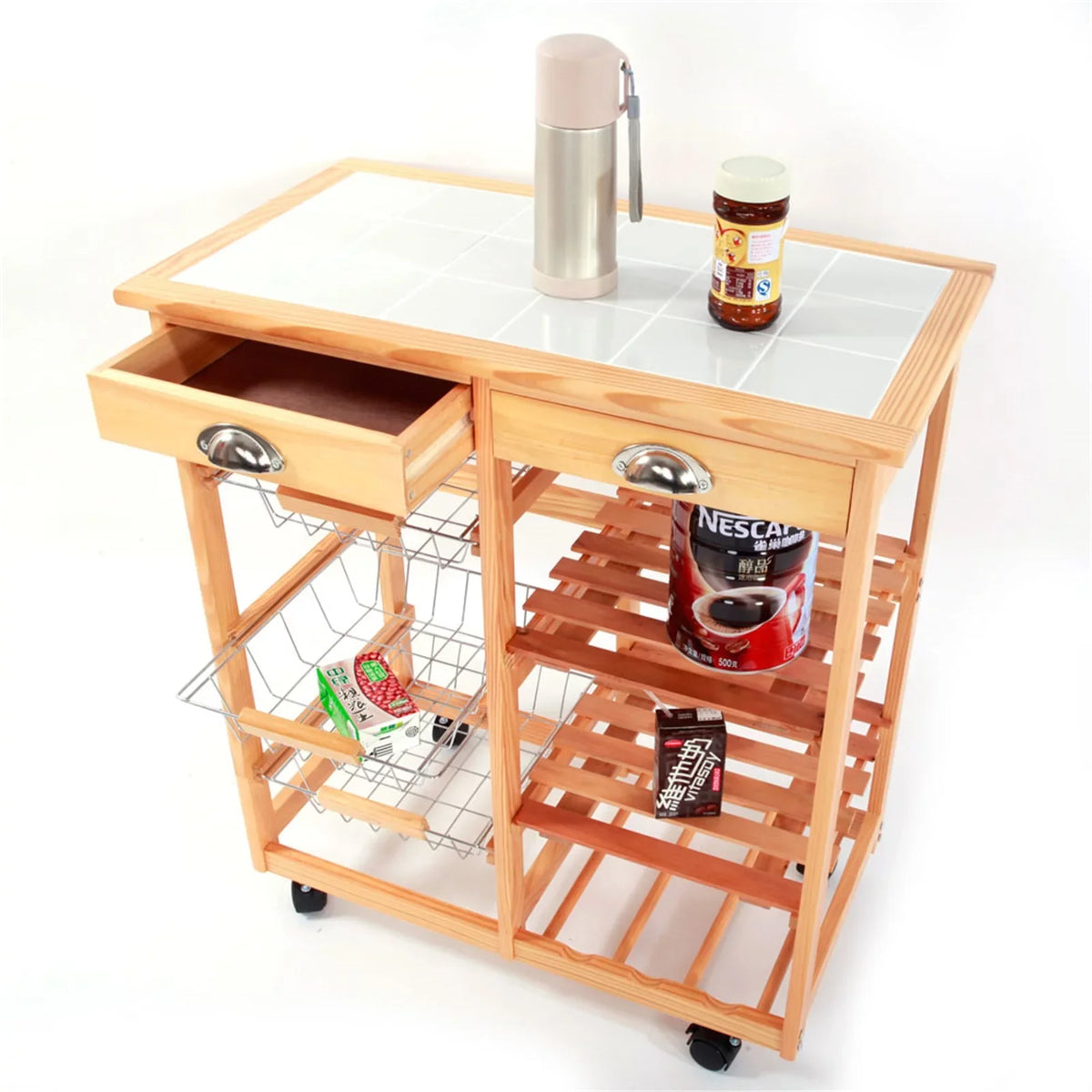 Seyurigaoka Storage Rack, Commodity Cars Household Dining Capacity Large Shelf