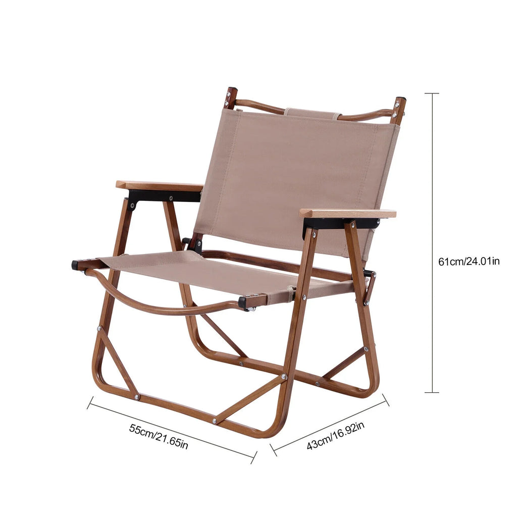 Portable 600D Park Aluminum for Chair Folding Alloy Fabric Hiking Camping Oxford