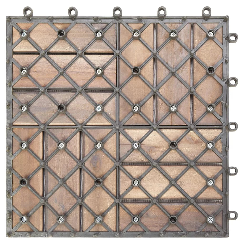 (L Inches Wood Flooring Decking Tiles Suit Gray 10 Bathroom W) Patio Poor Wash Pavers for Tiles Interlocking Use x Deck Set Area Indoor Piece 11.8 11.8 Acacia Anself Balconies Spa x Patio