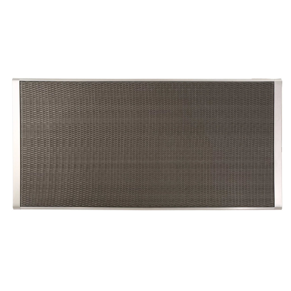 Dining Wicker with Aluminum Grey Top, Table Outdoor Bay Coral