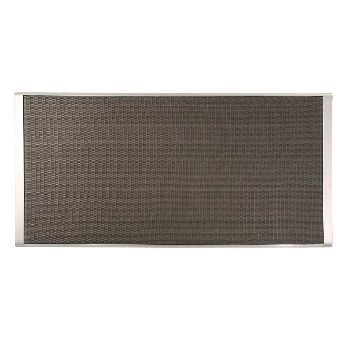 Dining Wicker with Aluminum Grey Top, Table Outdoor Bay Coral