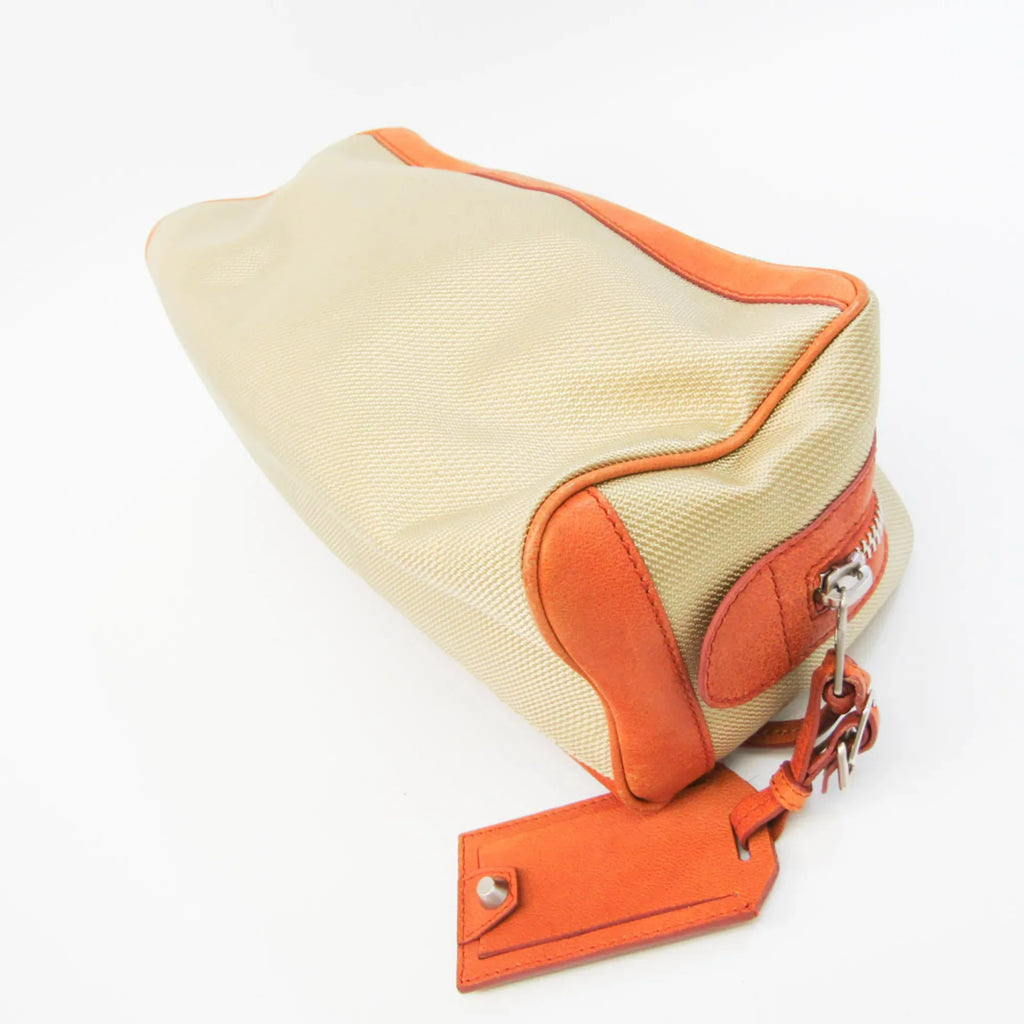 Pre-Owned Orange,Yellow Town Canvas Bag Balenciaga Clutch (Good) Men,Women Leather,Nylon 527147