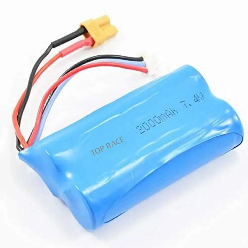 Spare Excavator for 2000mAh Battery TR-213 TR-211M, Replacement RC 7.4v Race Top