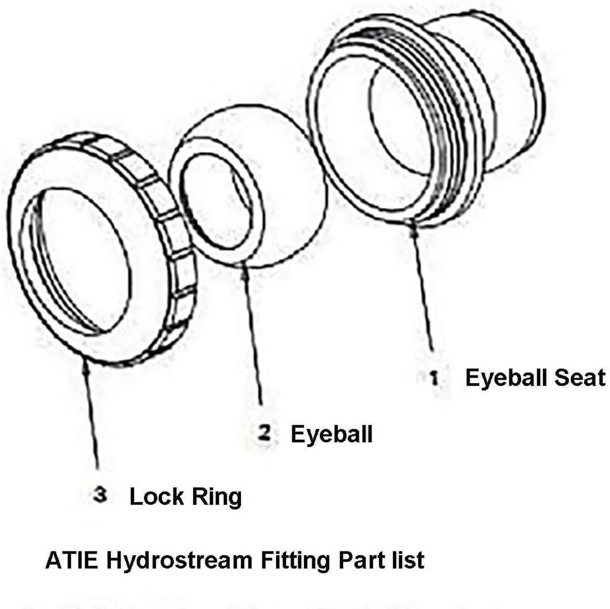 Replace 1-1/2 Fitting Hayward Eyeball Fitting SP1421D Inch Jet 3/4-Inch Pool Slip With (5 And Opening Pack) Hydrostream Insider Hydrostream Spa Directional SP1421D