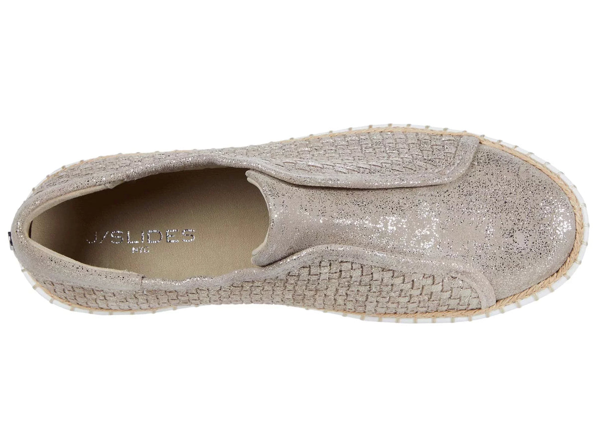 Sneakers Kayla Padded Woven Shoes Goring Logo Hardware 10 Slip Toe On Gold M Round Leather SLIDES Womens J Platform