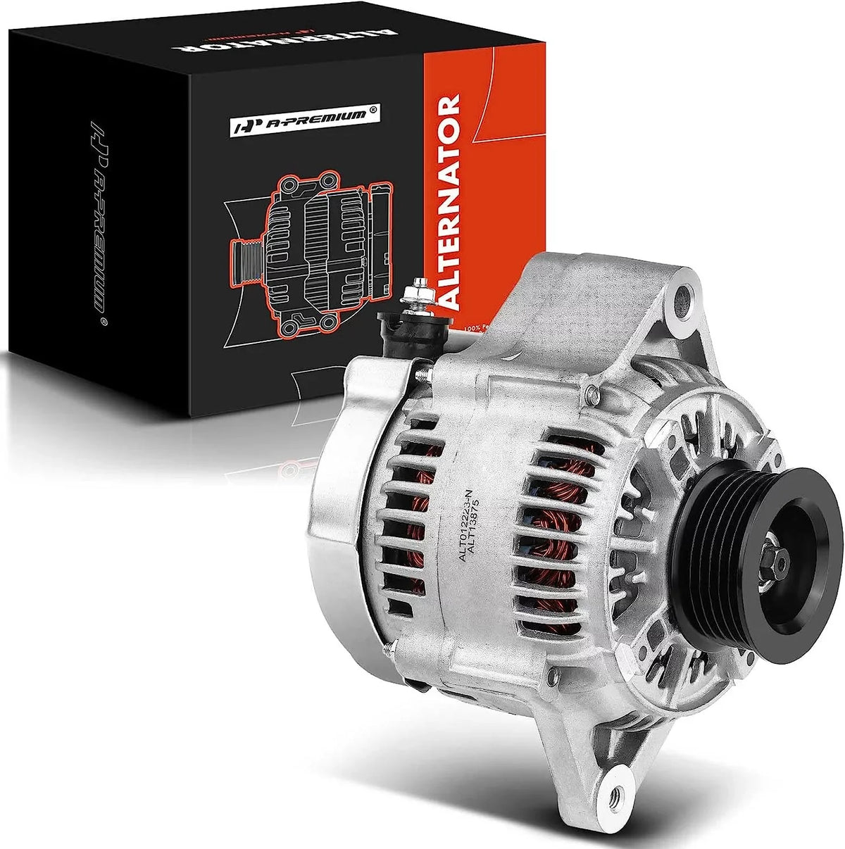 with CW & Acura 3.5L, Compatible 90Amp 12Volt 6-Groove A-Premium Pulley 1999, 2000-2002 Clutch Isuzu Trooper V6 Alternator SLX