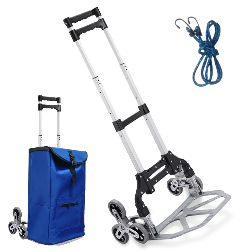 Wheels Truck Luggage, Moving Duty | Shopping, Distribution Workplace, Dolly | TOPATY Warehouse Trolley With Stairs For Travel, Moving, Folding Collapsible Heavy Portable For