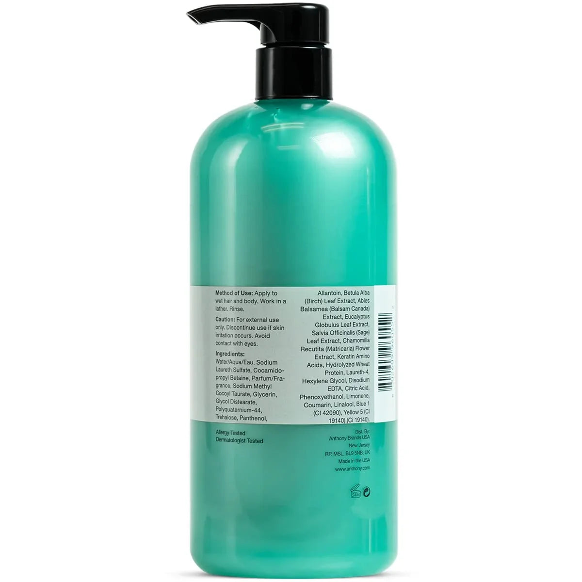 Anthony Oz, Formula Refreshes, Body, Canadian Cleanses, 32 Extract, Balsam, Hair Hair and Wash, and Rush and Body Fl 2-In-1 That Eucalyptus Hydrates Soothes Birch Contains Leaf, For Invigorating