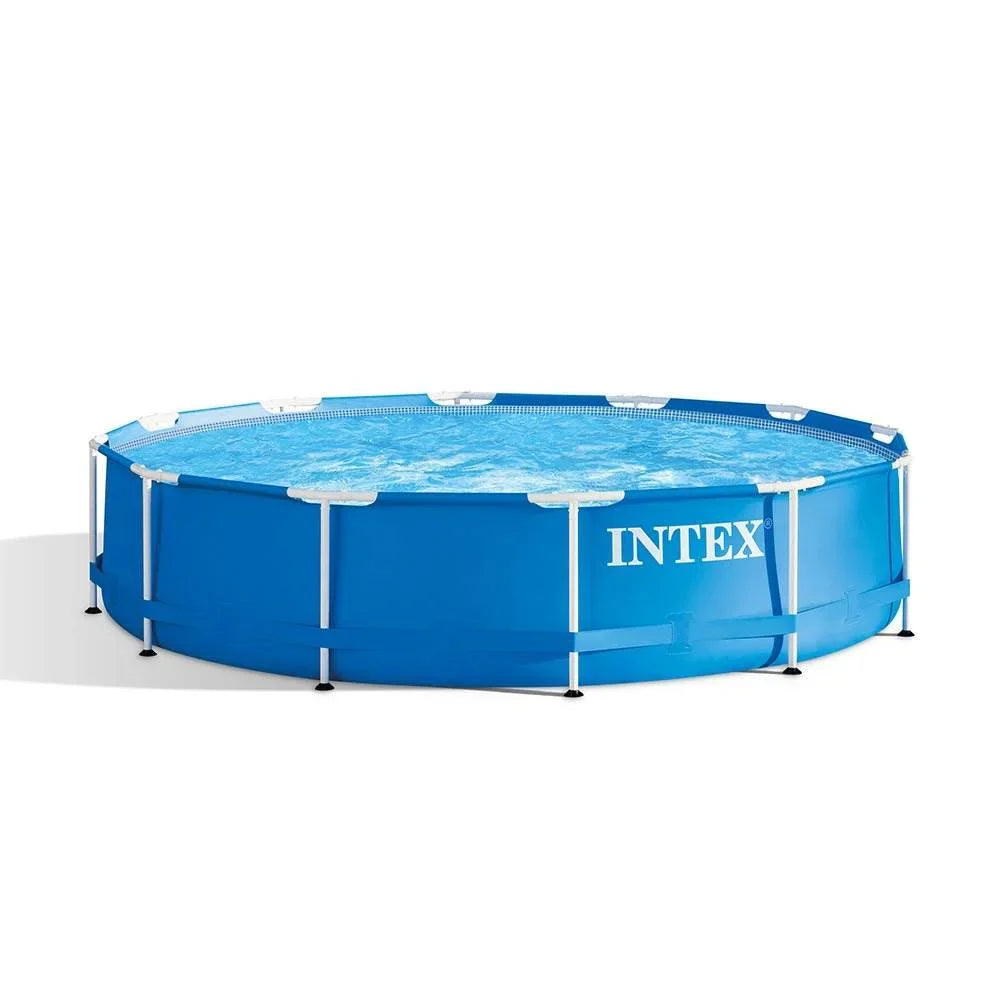 12 30 Pack) x (2 Metal Intex Pool Foot Inches Frame Box) (Open