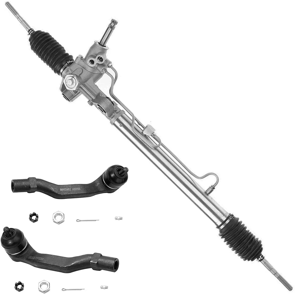 for Replacement Rack Steering - Axle Pinion Power Rods Outer & 1999, Complete Steering 1998 Honda 1997 Power Detroit 2 Civic 1996-2000 Pinion Assembly, Tie Rack &