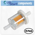 691035 CS02 25-Pack Kawasaki - Replacement 40 FH381V with Compatible 493629 Fuel Filter 4 Engine Fuel Filter Stroke Micron for