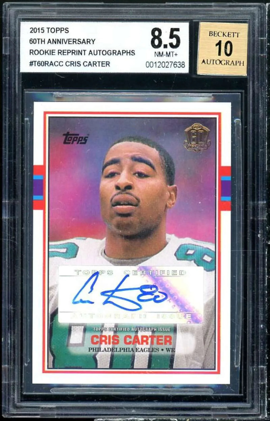 Rookie Anniversary Autographs #160RACC Cris Reprint Topps Carter 8.5 2015 BGS