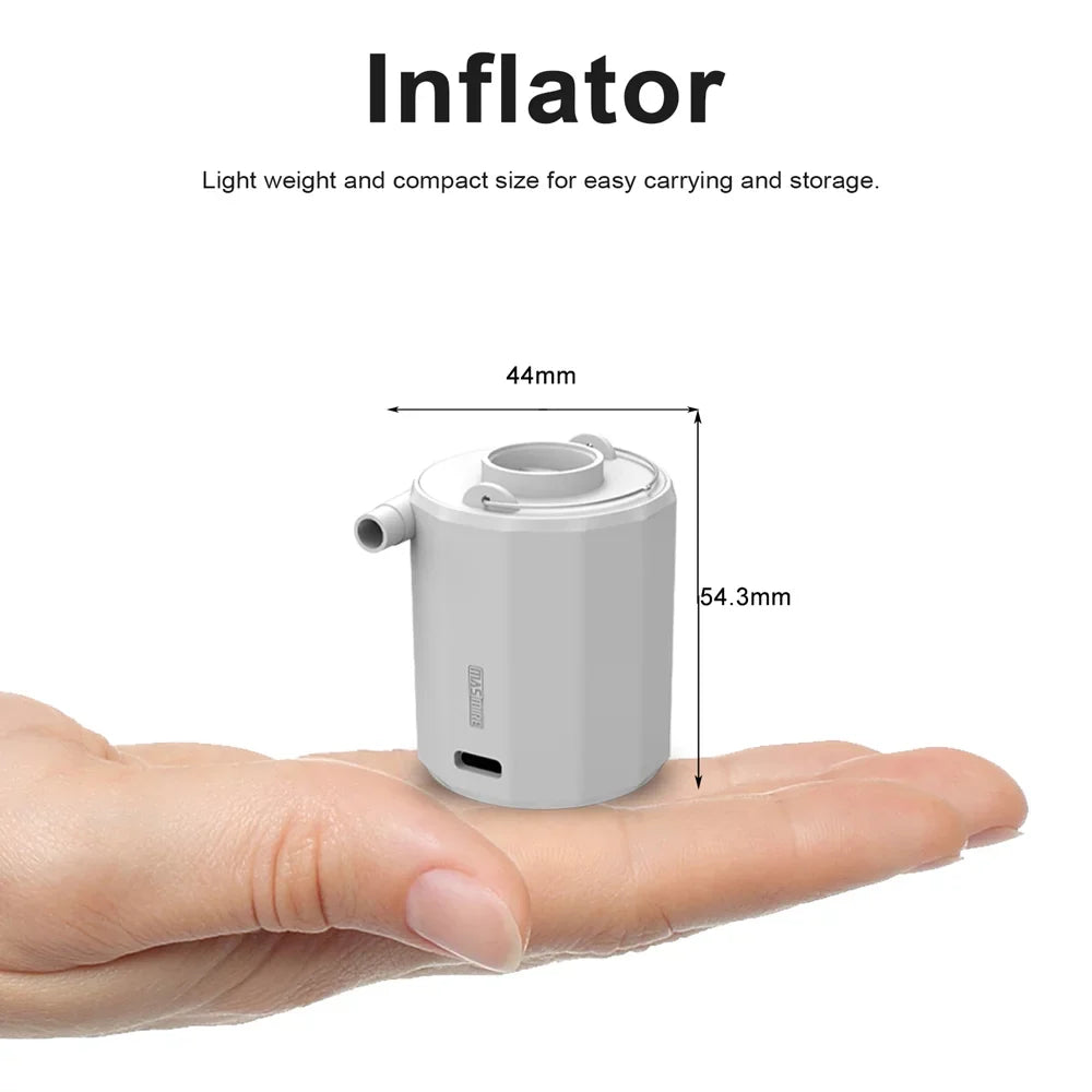 Inflator and Inflatable Mattress Multifunctional Cordless Pump Pump Inflator Electric Camping Lamp Vacuum Tent Portable Light Vacuum