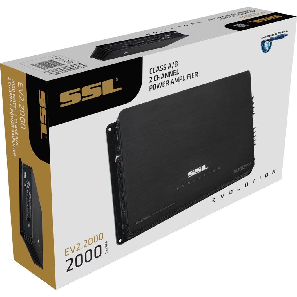 Range Laboratories Car 2000 Sound Storm EV2.2000 Amplifier Watt Full Channel 2
