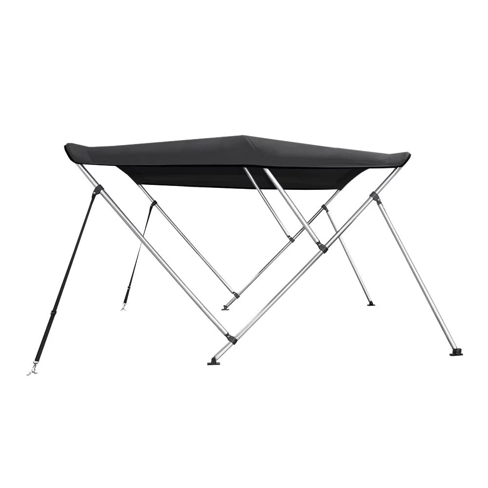 BLACK Top 46" 78" 6' L Bow Boat Bimini ft. W x Cover 73" High 3 Dye Solution -