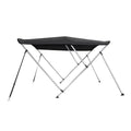 BLACK Top 46" 78" 6' L Bow Boat Bimini ft. W x Cover 73" High 3 Dye Solution -