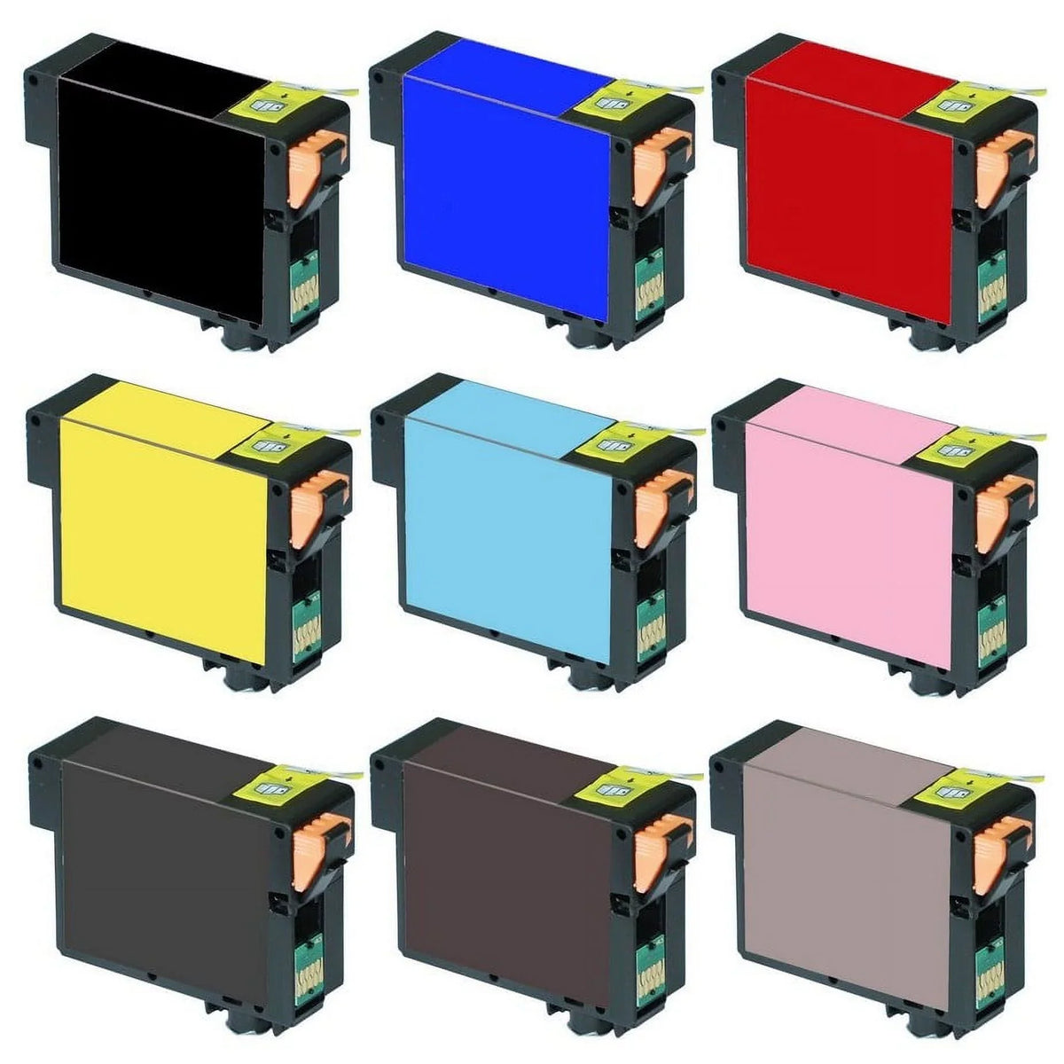 Stylus Inkjet (T157BMP) PrinterDash Photo for (NO. R3000 157) Combo (PBK/C/M/Y/LC/LM/LBK/MBK/LLBK) Replacement Pack