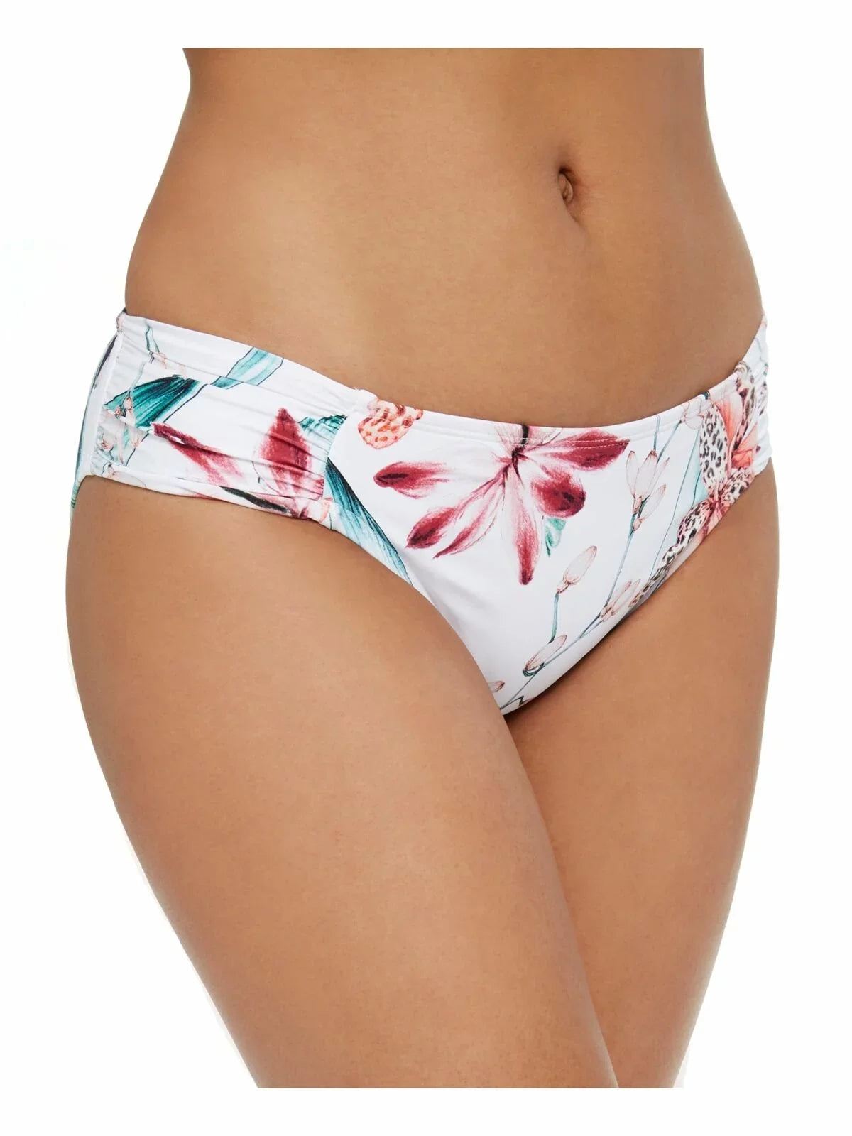 Print Womens La 2 White Bottom Blanca Swimwear Bikini Floral