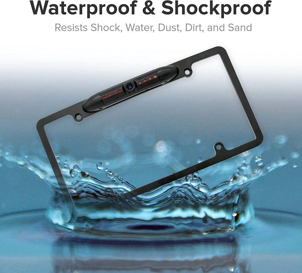 Absolute INE-W970HD Camera for Plate INEW970HD Backup Rearview Frame License Black ALPINE