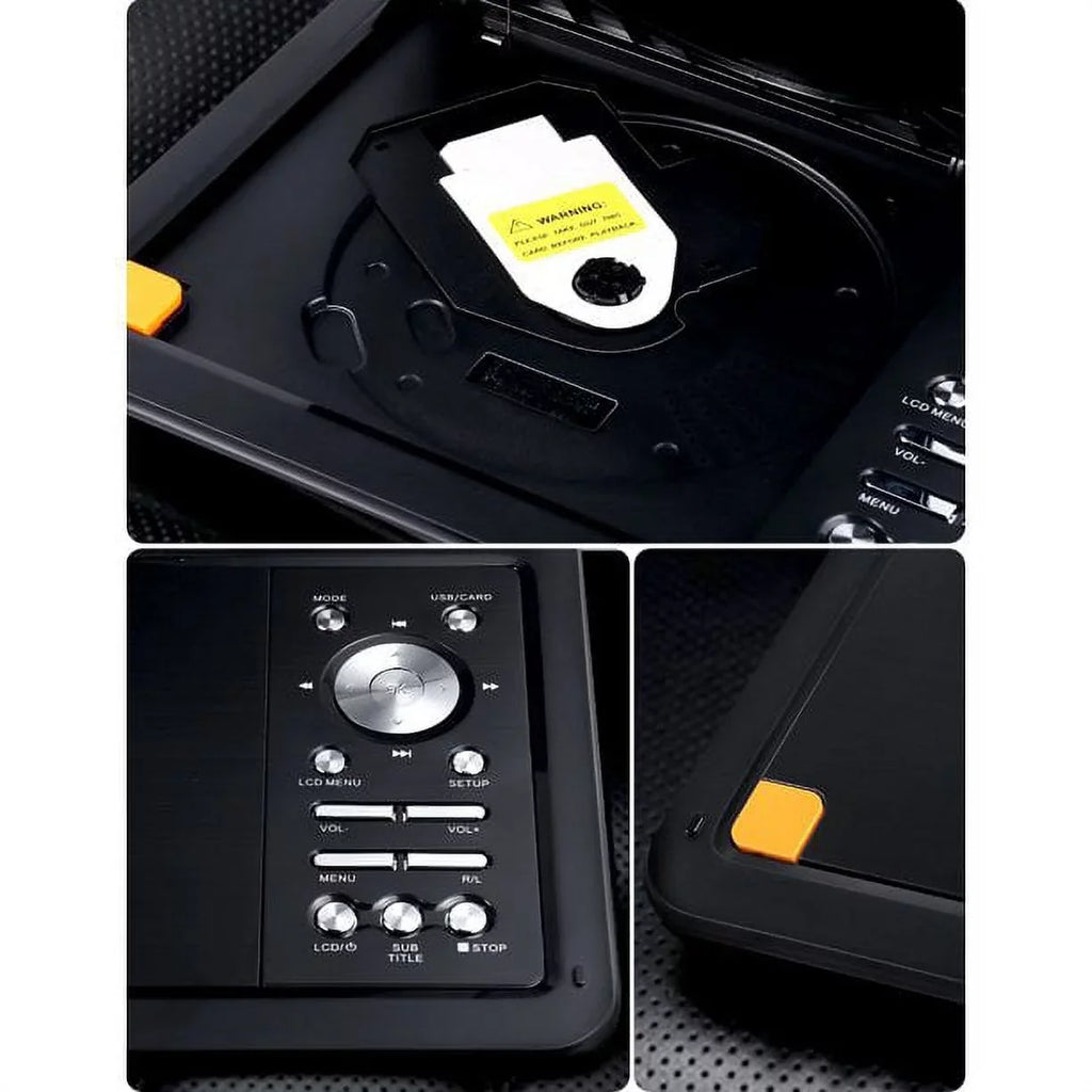 Car, HD DVD 4-6 Battery with for and 9.5" Screen, Built-in Swivel Player Kids Portable 7.5" Hours Yoton
