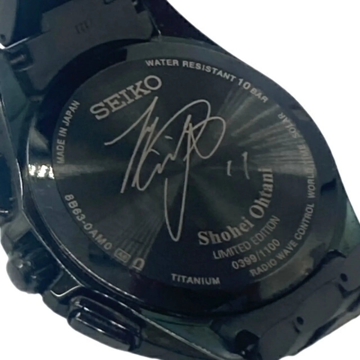 Brights Watch 8B63-0AM0 Pre-Owned Limited Men's Titanium SEIKO Shohei Model Otani (Good) SAGA2571100