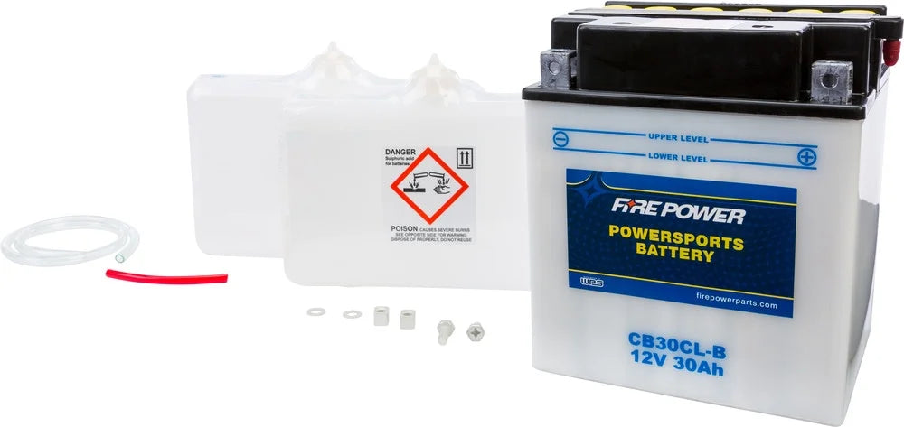 CB30CL-B Fire Power Battery 2009-2015 With W/ACID Wake 215 Sea-Doo Pro Compatible