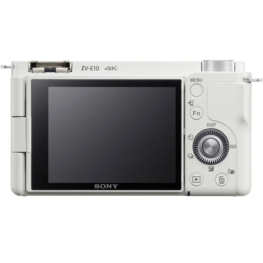 Case Body Video + Alpha Mirrorless ILCZV-E10/W Large Sony Deco Extra APS-C ZV-E10 Camera Lens Kit and Accessories Aperture SEL50F18F Photo F1.8 Vlog with + Bundle Battery FE Gear 50mm White