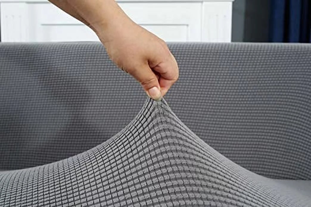Pets, Washable Living Thick Nvzi Room 3 L Seater:70-84 3 Light Sectional 4 Stretch Covers 1 Couch Gray, Durable Sectional Slipcover Dogs Sofa 2 Furniture Seater, Shape Covers Protector…, inch Couch