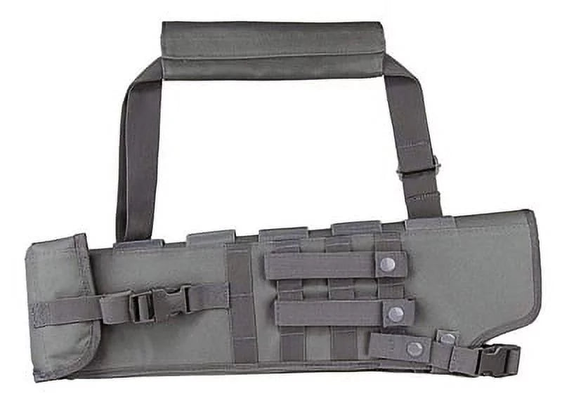 Tactical Short Military Padded Soft Hunting Crossbody Black Gray. Barrel Bag molle ATV Trinity Truck Scabbard Motorcycle inches 25