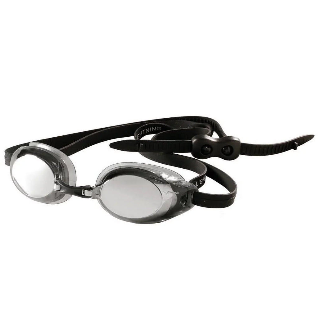 Goggles with Pieces Swimming Interchangeable Adjustable Men Watertight Silicone - - with Nose Women Swim for Lightning - 4 Swim Adult Goggles Straps Black/Smoke FINIS - Goggles Competitive and Goggles