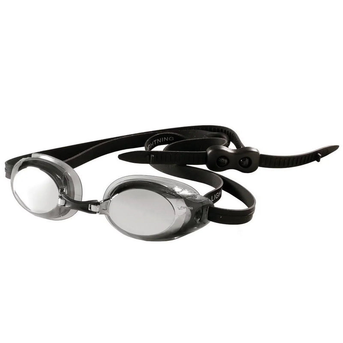 Goggles with Pieces Swimming Interchangeable Adjustable Men Watertight Silicone - - with Nose Women Swim for Lightning - 4 Swim Adult Goggles Straps Black/Smoke FINIS - Goggles Competitive and Goggles