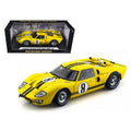 2 GT-40 Ford 1966 Diecast Model No.8 1-18 MK Yellow Car