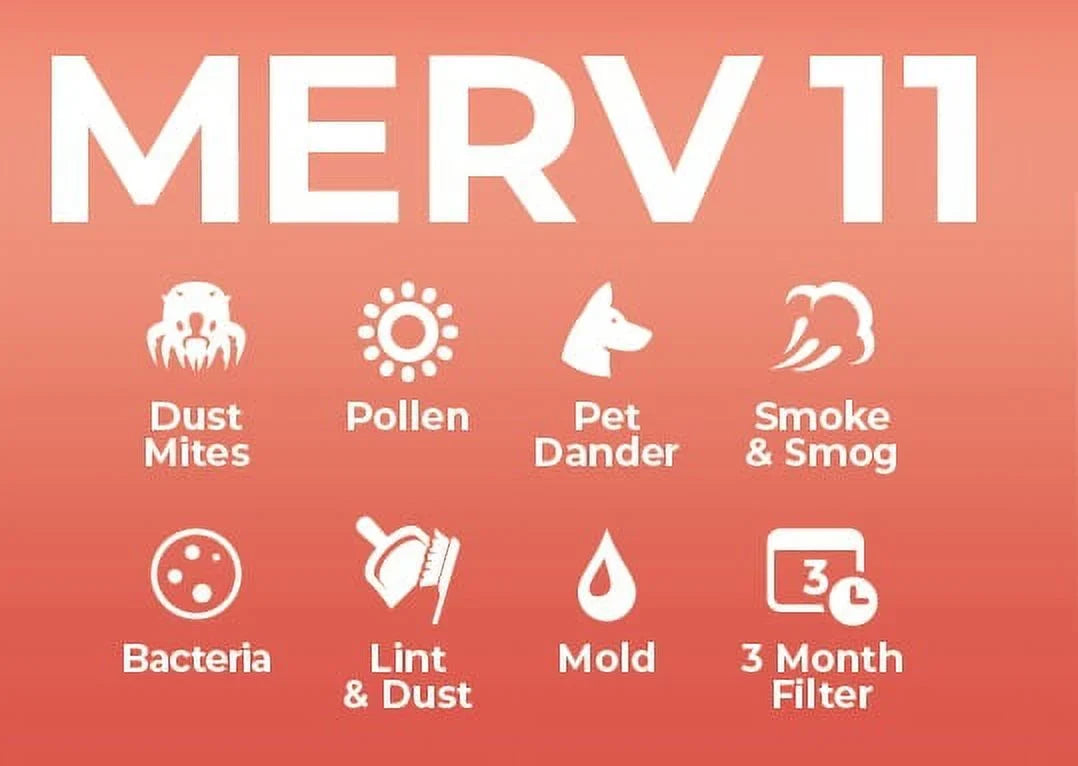 Furnace USA. 11 MERV in 12 ) Pack. ( Made 1000 16x25x1 Air - Pleated AC Filter MPR