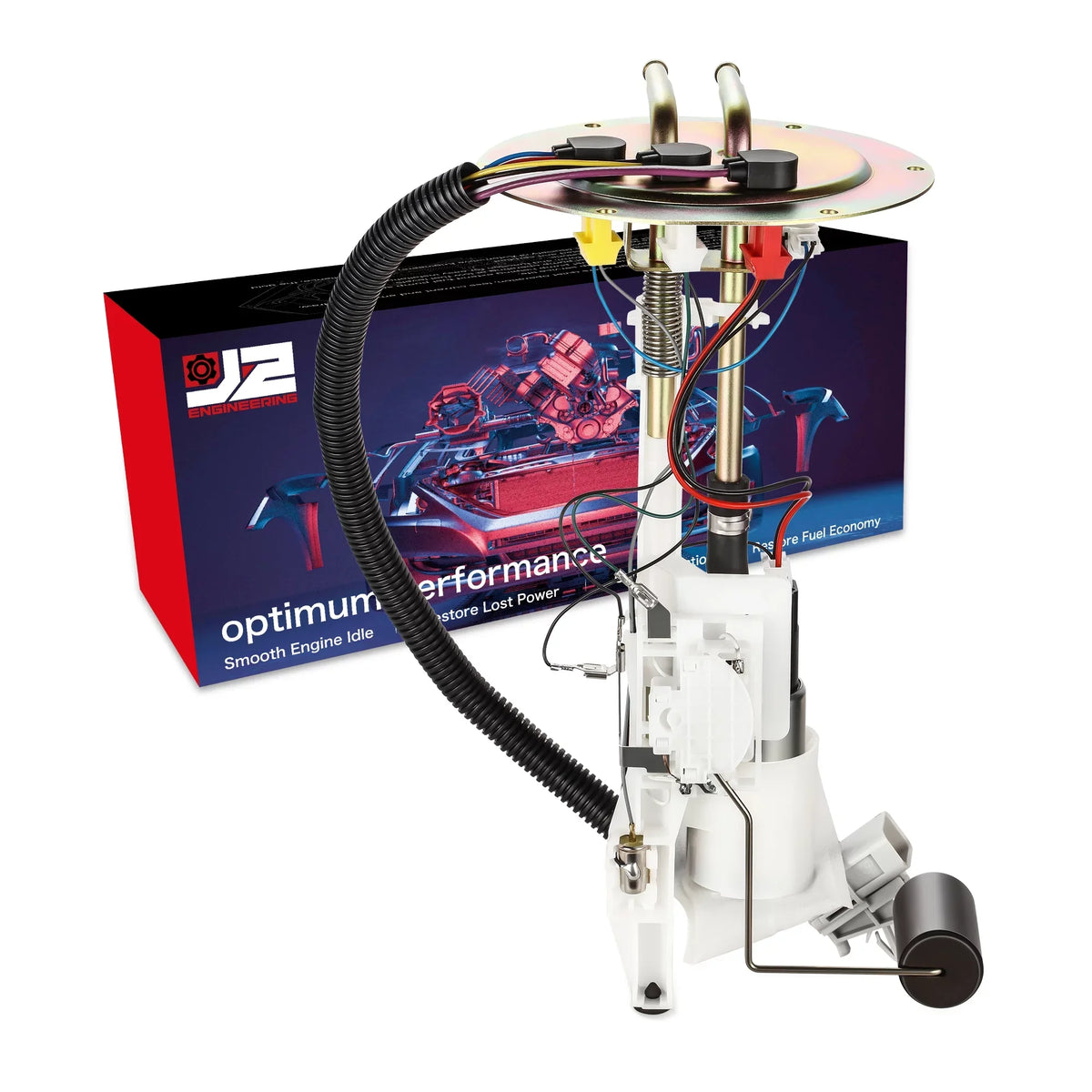 Pump J2-FPM-0124 Unit For 1995-1997 3.0L 2.4L Gas Fuel Engineering Nissan Module+Sending Electric J2 Pickup