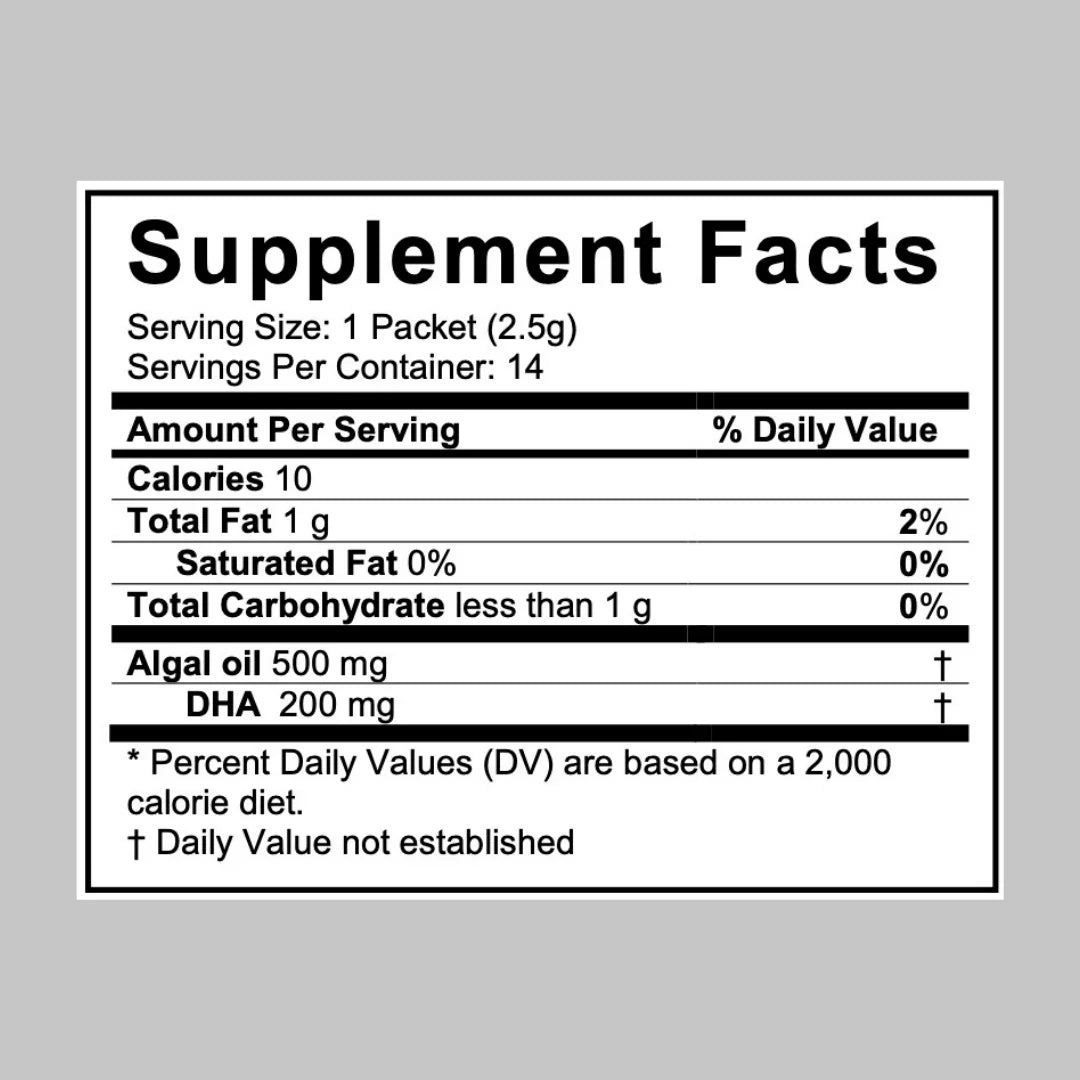 DHA, Coromega, Omega-3, Orange, Oil Vegan 60ct Algal
