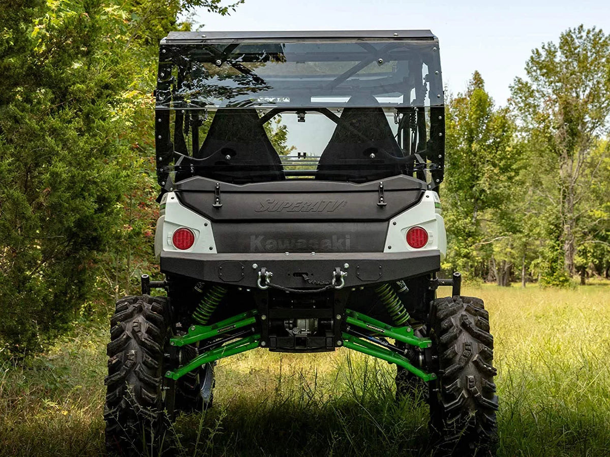Debris USA! You Glass Thick / Tinted 4 Than 2014+ in Kawasaki S Flying Teryx From 250x 2021+ Stronger for Heavy 800 Polycarbonate Teryx Lightly Rear SuperATV Windshield Protects 4 Made 1/4" Duty