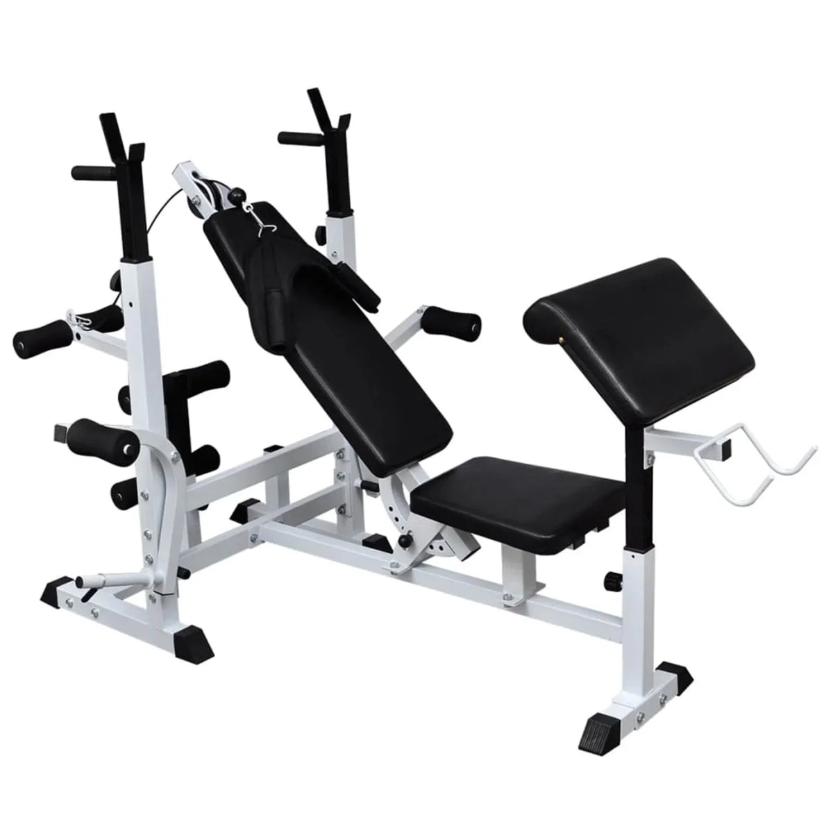 lb Bench Rack, Dumbbell and Set Weight Aibecy 264.6 Weight with Barbell