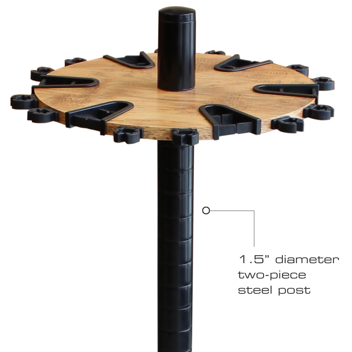 Assembly 6" Rack - Storage Post 24 Tool - Rush Creations No Creek Features Round Floor Free Cherry Fishing American Extension Rod/Pole Finish
