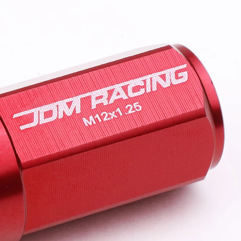Drive Lug 20-Piece x M12 Motoring 1.25 (Red) Deep LN-ZTL-9027-125-RD Nuts Extension +2 DNA X Wheel Alloy Aluminum