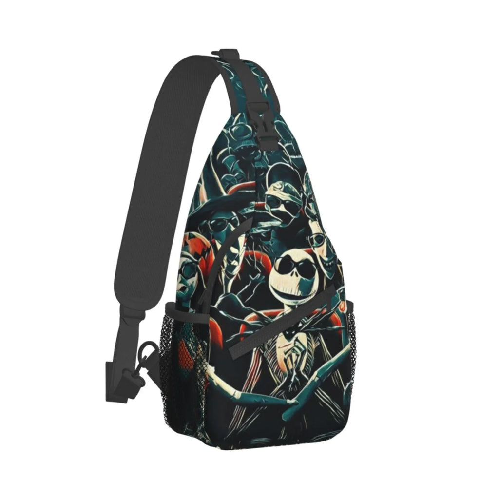 Gifts Shoulder Men Bag Hiking Skellington Backpack Crossbody Sling Chest Women Daypack Travel Jack Bags Unisex For
