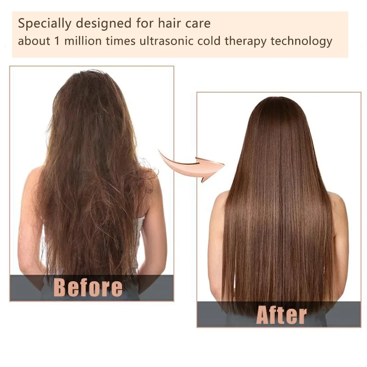 Hair Wireless Care DIMUXI Recovers Straightner, the Damaged Professional Iron, Ultrasonic Iron Hair, Portable Cold