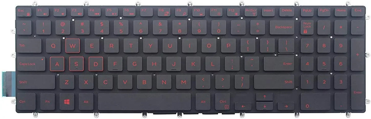 G5 5590 7790 Red Replacement US Laptop 7588 G5 Font Keyboard G3 for (Without English 15 15 G7 17 3579 3590 G7 7590 15 Backlight G3 palmrest) 5587 New 15 G3 Light 15 3779 Backlit