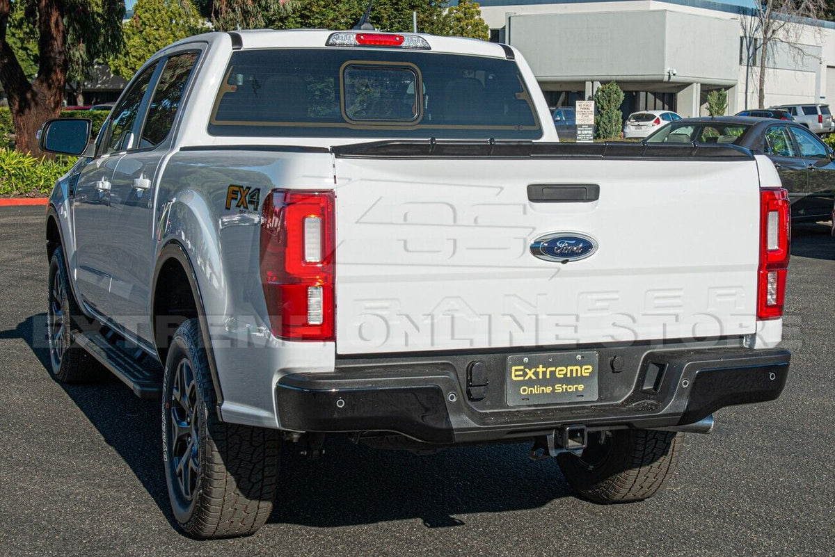 | Street Rear ALL For Trunk Ranger MATTE Series Tailgate Spoiler Replacement 2019-Present ABS Models Ford Lid - BLACK Wing Plastic