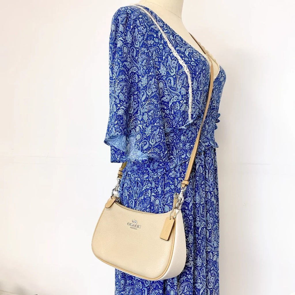 Sandy Bag Teri Multi Silver CA173 Coach Shoulder Colorblock Beige In IN